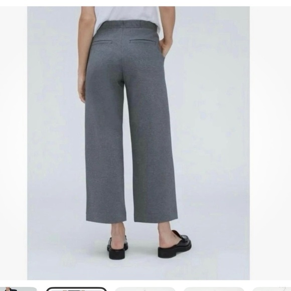 NWT Everlane The Wide Leg Dream Pant Heathered Charcoal Size XXS - Picture 5 of 7
